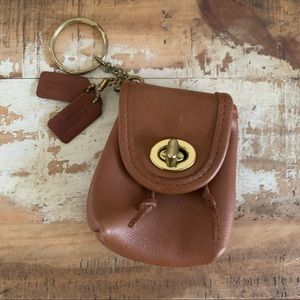 Vintage coach coin purse keychain